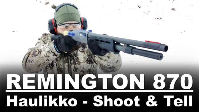 Remington 870 pumppuhaulikko - Shoot&Tell