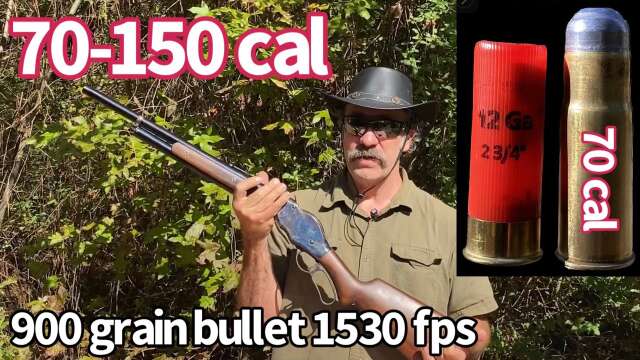 70-150 WCF vs ballistic gelatin￼ in a 1887 Winchester lever action ￼