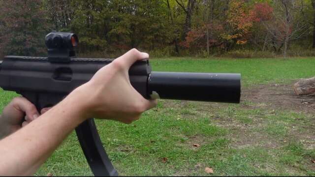 Nylon SF5 - 3D printed MP5 - with DIY Suppressor
