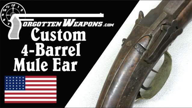 Four-Barrel Mule Ear Custom Rifle from the 1850s