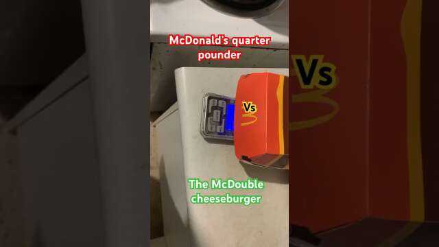 McDonald's Showdown: Quarter Pounder vs McDouble - Weight & Taste Test"