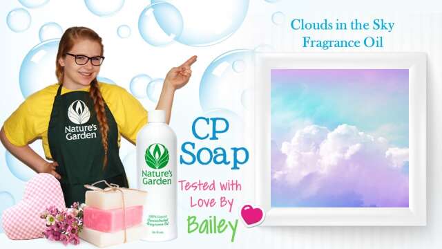 Soap Testing Clouds in the Sky Fragrance Oil- Natures Garden