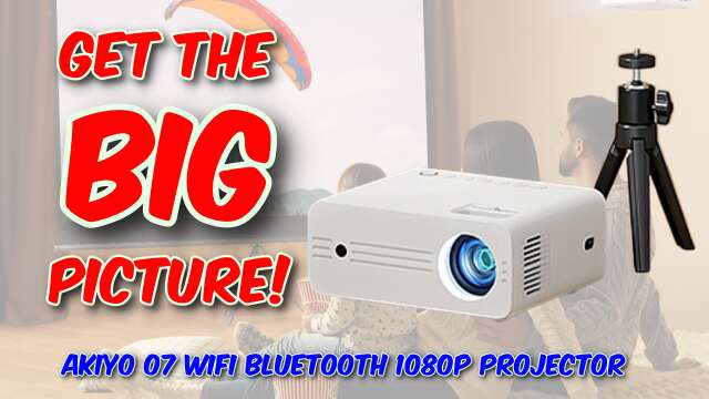 AKIYO O7 WiFi Bluetooth 1080p Projector Review