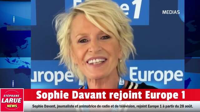 Sophie Davant rejoint Europe 1 à la rentrée
