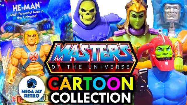 MOTU Origins Cartoon Collection He-Man, Skeletor, Trap Jaw, Teela, Rokkon SDCC Reveal Mega Jay Retro