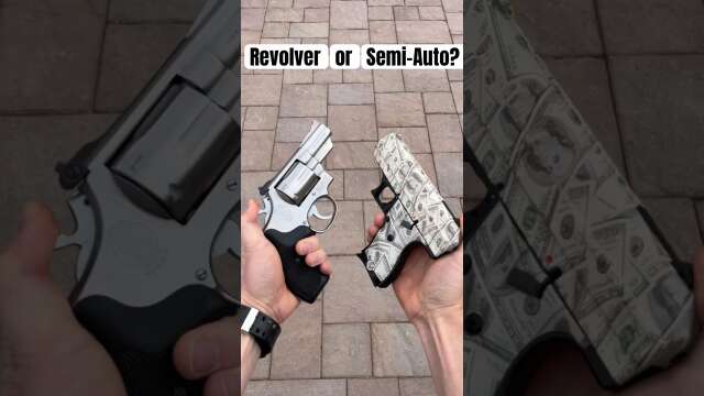 Which would you take? .357 Magnum Revolver vs. 9mm Semi-Auto #subscribe  #revolver #concealedcarry