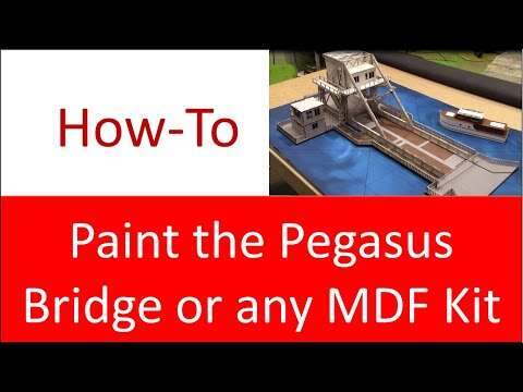 Painting Pegasus Bridge #2 - Painting Wood