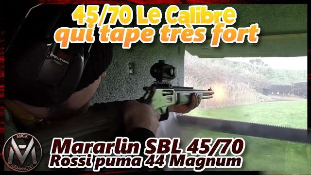 Carabine Levier sous Garde Marlin SBL 45-70 Government ça tape dure !