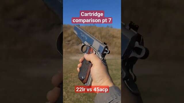 Cartridge comparison pt 7: 22lr vs 45acp
