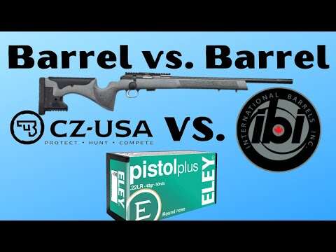CZ457 LRP Factory barrel VS IBI Barrel - Eley Pistol Plus - 50 Yard ammo test