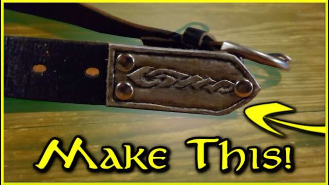 Leather Belt Chape | Medieval DIY