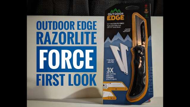 My New EDC Knife The Outdoor Edge Razorlite Force First Look #bladefriday