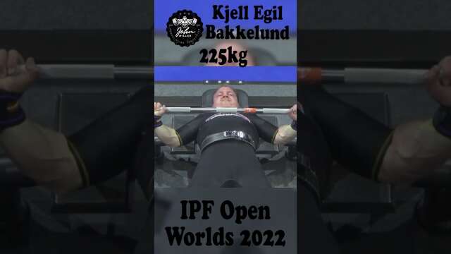 Kjell Egil Bakkelund - 1st Place 870kg Total - 74kg Class 2022 IPF World Open Championship