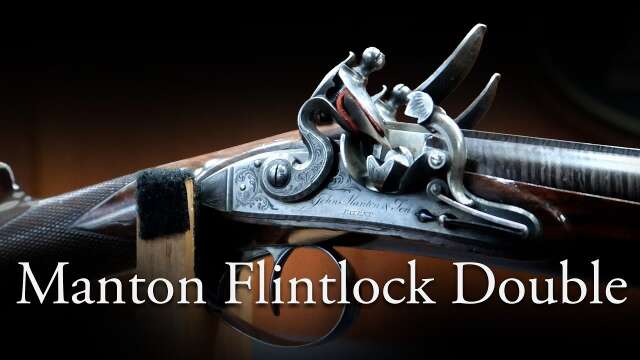 John Manton & Son Double Barrel Flintlock Shotgun with Waterproof Locks and Hare Lock Tail Engraving