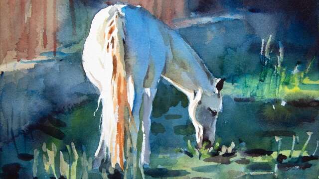 Watercolor Live - how to paint a horse