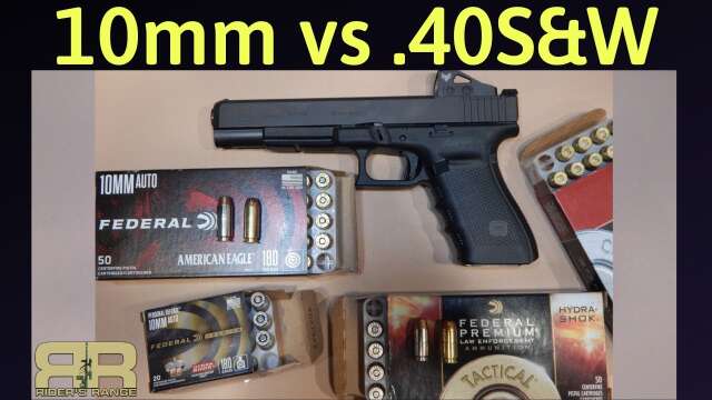 10mm vs .40S&W Compared out of a Glock 40