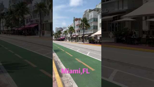 Let’s take a walk in #miami #oceandrive #vacation #birthday #views #shortsvideo