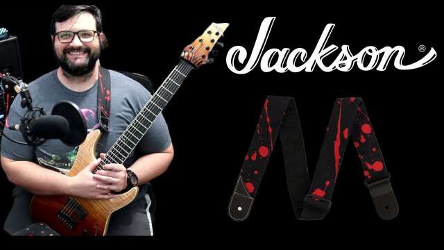 Jackson Guitars Blood Splatter Guitar Strap Review: Strap up and STRAP ON!