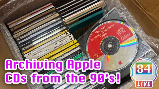 LIVE: Archiving Rare Apple CDs from the 90's! - Part Two