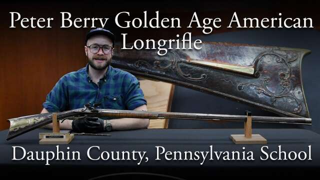 Peter Berry Signed Golden Age Flintlock American Long Rifle | Dauphin County Pennsylvania