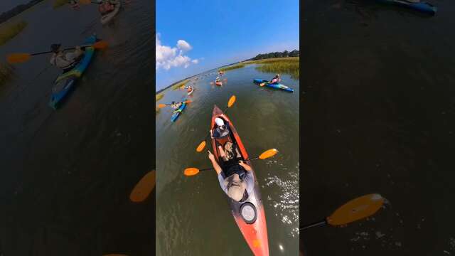 Kayaking - Broad Creek - Hilton Head #kayak #kayaking #travel #adventures #Hilton Head #asmr #boats