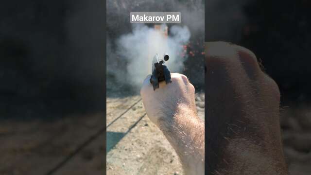 POV - Firing a Makarov PM Pistol #firearms #milsurp #gun