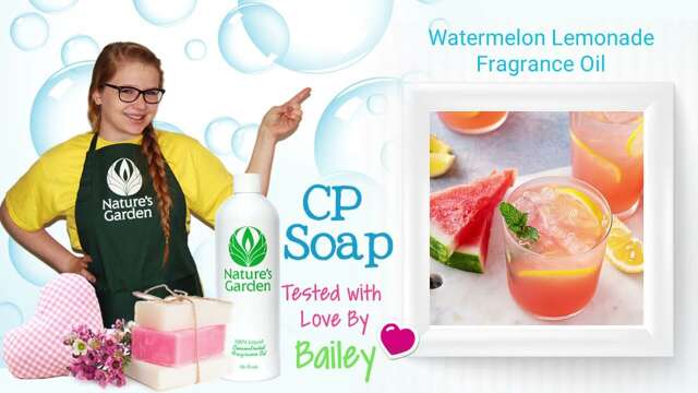 Soap Testing Watermelon Lemonade Fragrance Oil- Natures Garden