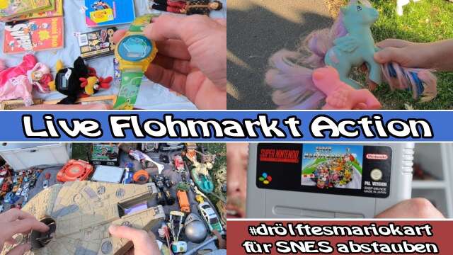 RTT # 82: Vintage Flohmarktfunde in der Bonner Rheinaue + Nintendo Mario Kart SNES Giveaway