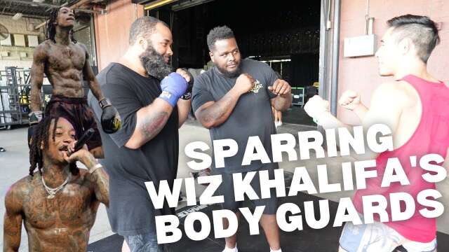 Sparring Wiz Khalifa's DANGEROUS Body Guards (Backstage Tour)