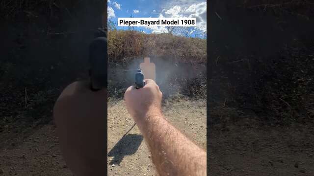 POV - Firing the most adorable .32 pistol from WWI: the Pieper-Bayard Model 1908