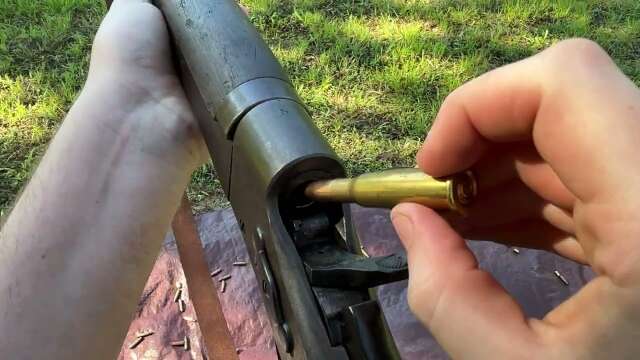 French Remington Rolling Block POV firing