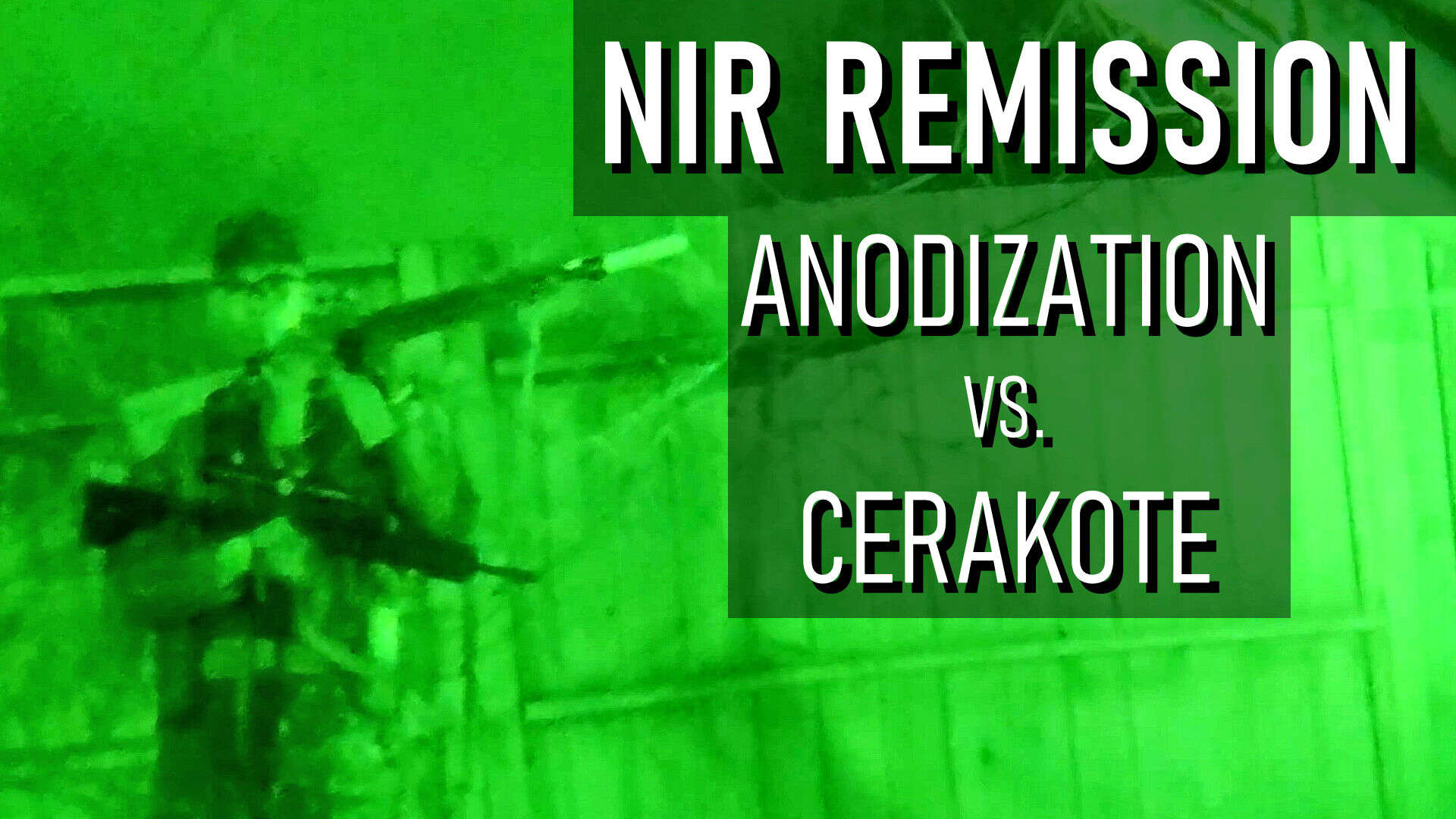 NIR Remission on Rifles - Comparison of Tanodization, Cerakote