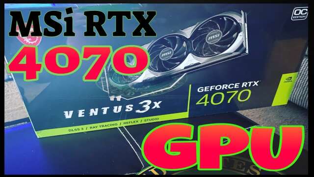 MSi RTX 4070  Ventus  3x  in Action / PC #SheBringsGameplay