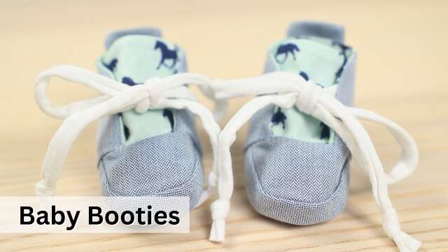 Making *THE* Cutest Baby Booties Ever! Sewing Handmade Gifts