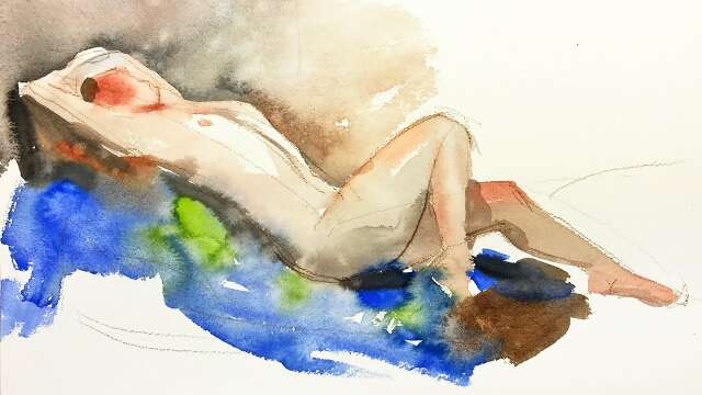 How to Finish a Watercolor Figure Sketch in 15 minutes