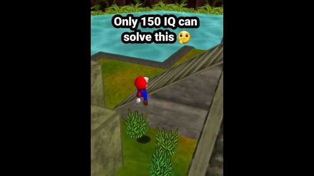 Only 150 IQ can solve this Mario puzzle... #shorts