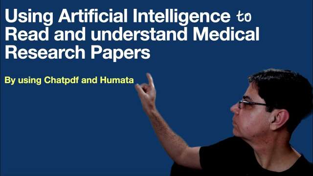 Use of Artificial Intelligence to read Medical Research Articles using Chatpdf and Humata