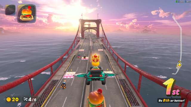 Mario Kart World Multiplayer Knockout Gameplay - Cloud Rally
