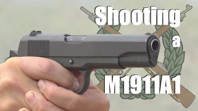 Shooting a M1911A1