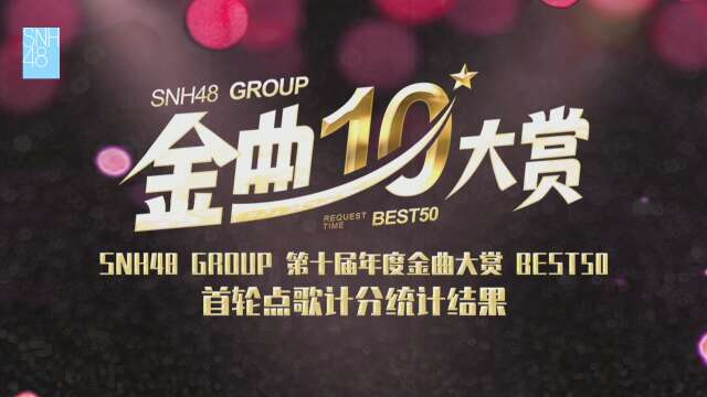 SNH48 - 10th Best50 Request Time - First Preliminary Results 20231105