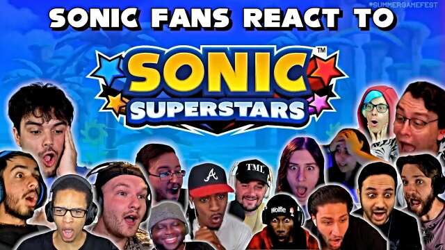 Sonic Fans React To Sonic Superstars Reveal (Compilation)