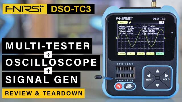 [BRAND NEW 2023] FNIRSI DSO-TC3 ⭐ 3 in 1 ⭐ Component Tester + Oscilloscope + Function Generator!