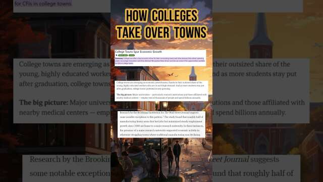 Colleges Basically Take Over Towns