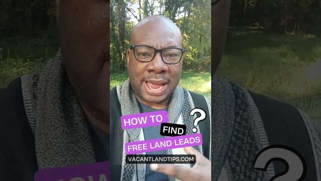 How To Find Free Land Leads In Your Area.