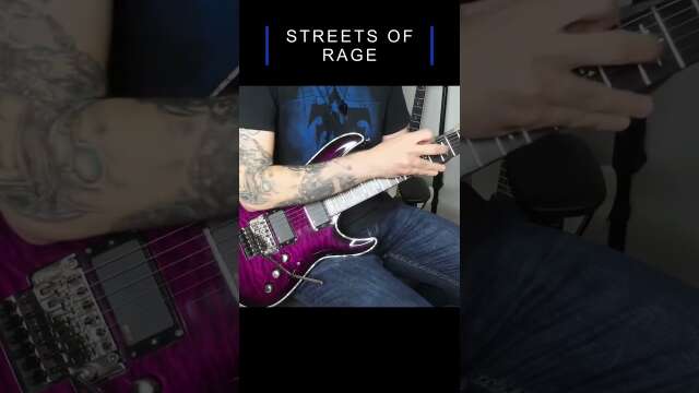 Second Solo Guitar "Streets of Rage" 🎸🔥 #shorts #guitarsolo