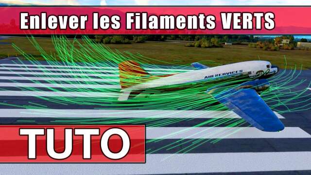 [FR] TUTO enlever les filaments Verts dans Flight Simulator 2020 - tuto Bug traits verts en Français