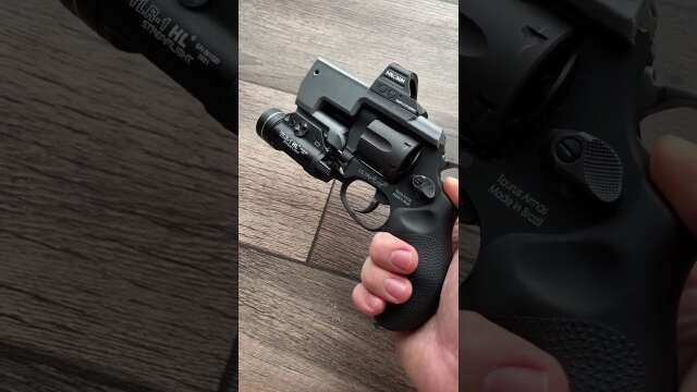 Modernizing a Revolver: Optic and Light Mount on Taurus Ultra Light #Shorts #Gun