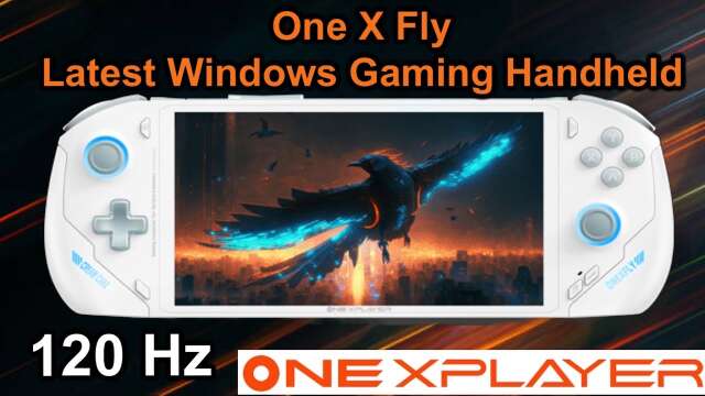 One X Fly - Latest Windows Gaming Handheld From One Netbook - ROG Ally Competition