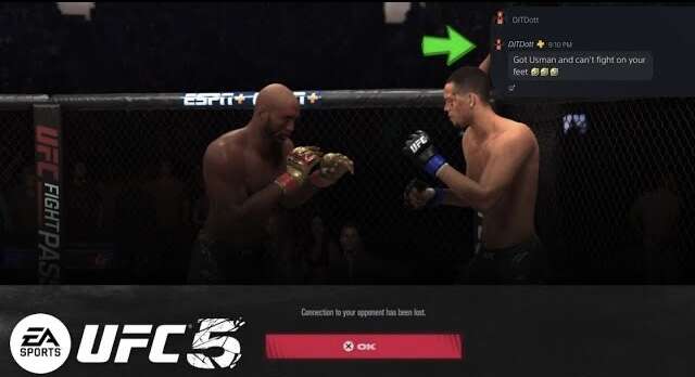 ANGRY Nate Diaz Player Sends MESSAGE Mid Match then RAGE QUITS - EA Sports UFC 5 Quick Match