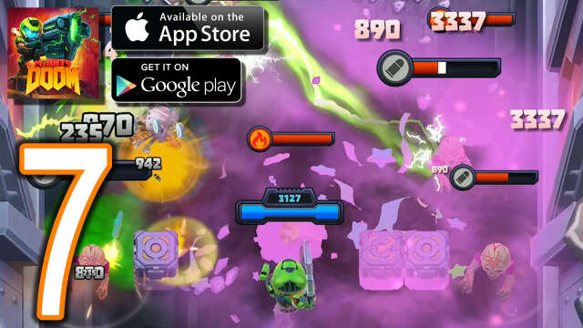 Mighty DOOM Android iOS Gameplay - Part 7 - Doom Hunter Base